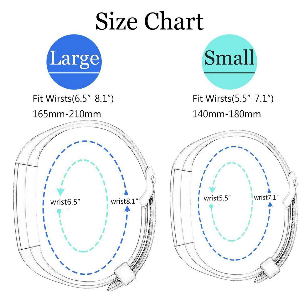 fitbit alta hr band replacement size guide