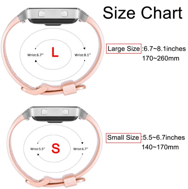 band for fitbit blaze size guide