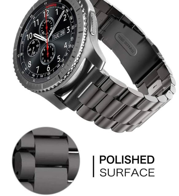 Plain Amazfit Stratos 3 Watchband in Stainless Steel