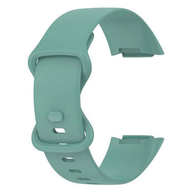 Plain Fitbit Charge 6 Watchband in Silicone in army green
