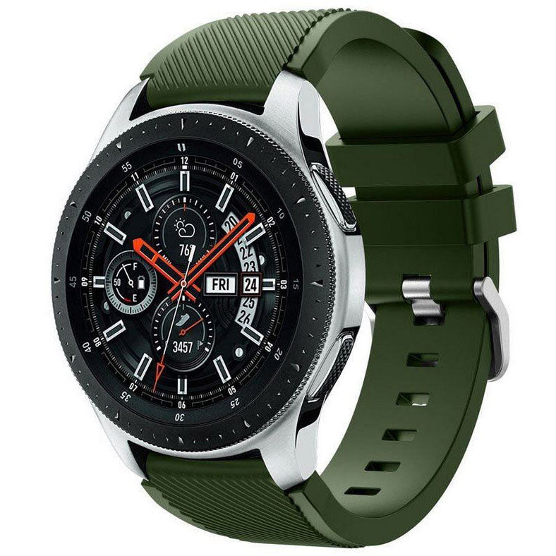 Textured Coros Pace 3 Watchband in Silicone in army green