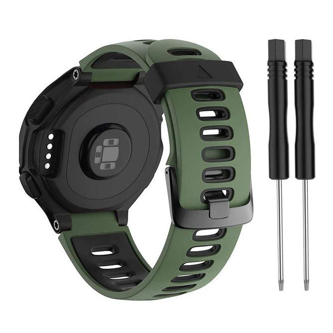 Bracelet For Garmin Forerunner 735XT Breathable in army green black