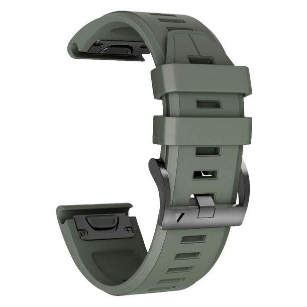 Band For Garmin Fenix 6 Plain in army green