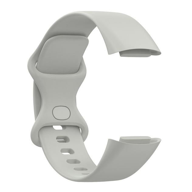 Plain Fitbit Charge 5 Wristband in Silicone in beige