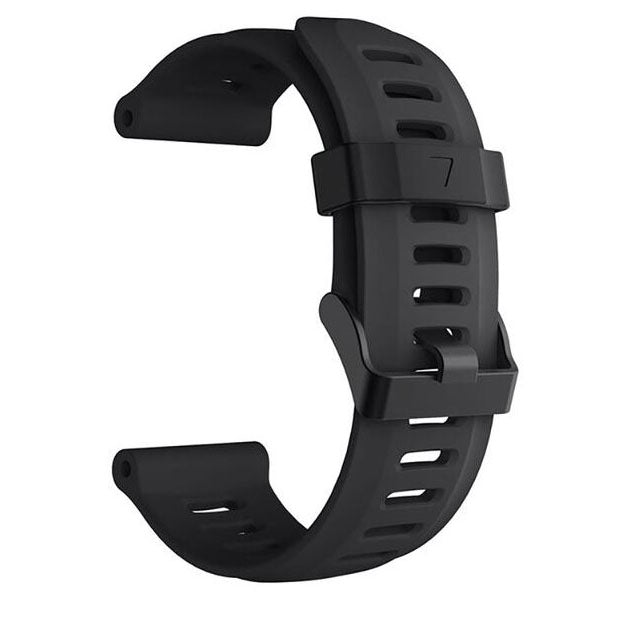 Band For Garmin Fenix 3 Sapphire Plain in black