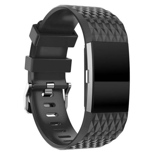 Strap For Fitbit Charge 2 Textured in black