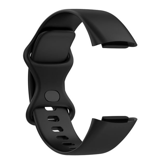 Plain Fitbit Charge 5 Band in Silicone in black