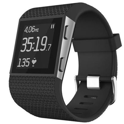 Strap For Fitbit Surge Textured in black