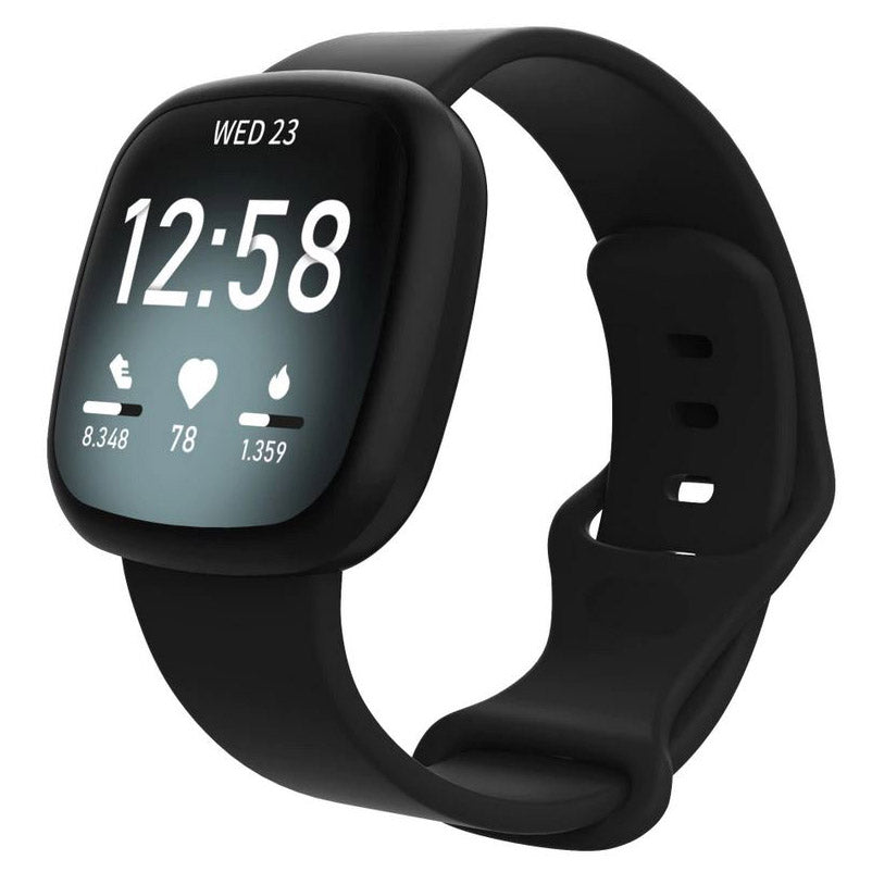 Strap For Fitbit Versa 3 Plain in black