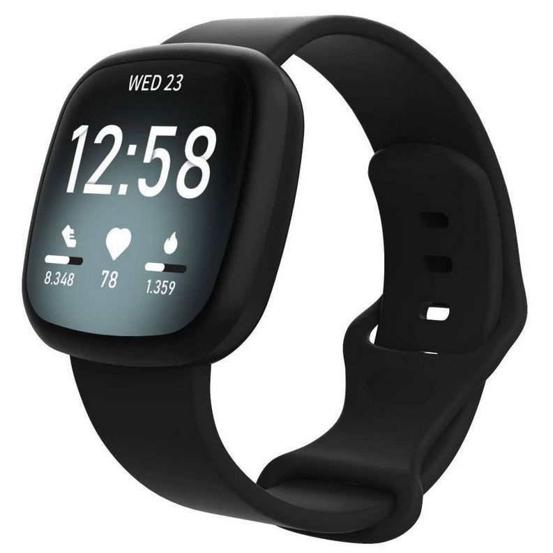 Strap For Fitbit Versa 4 Plain in black