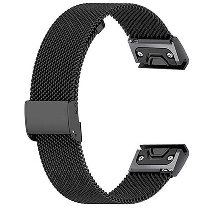 Band For Garmin Fenix 6S Milanese in black