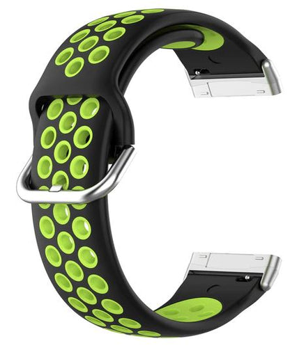 fitbit versa 3 band black green