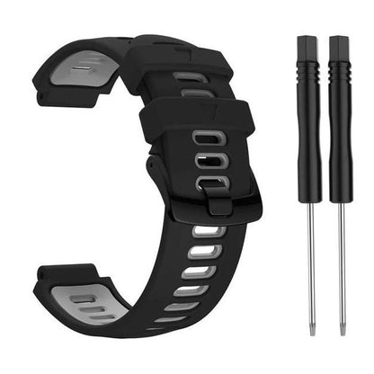 Band For Garmin Forerunner 735XT Breathable in black grey