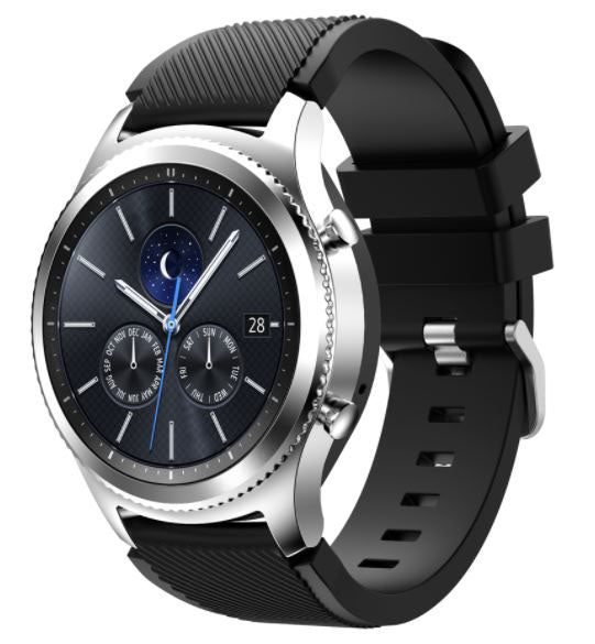 Textured Huawei Watch 3 Band in Silicone in black