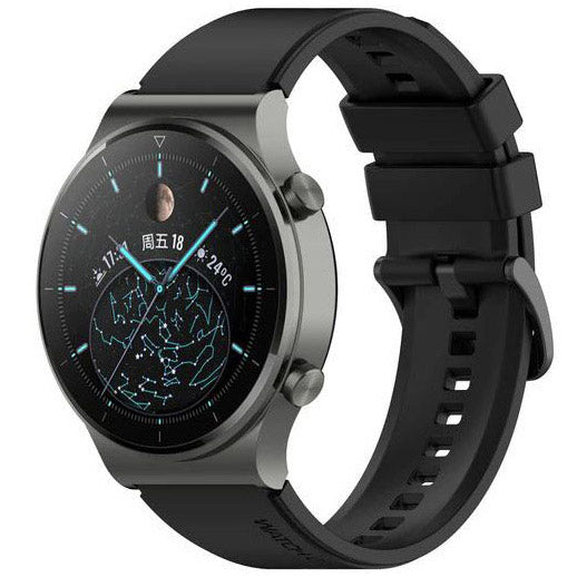 Band For Huawei Watch 3 Plain in black