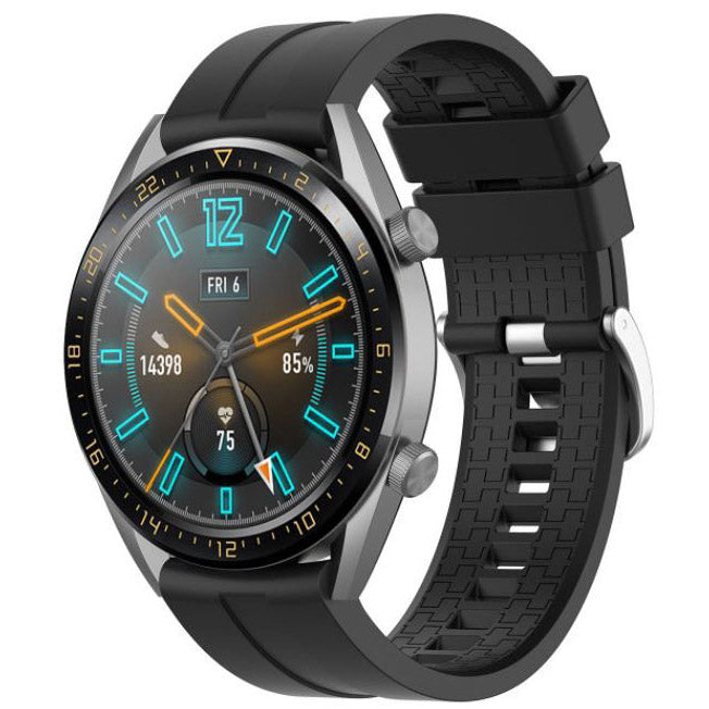 Strap For Huawei Watch GT 46mm Textured in black