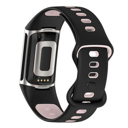 Watchband For Fitbit Charge 6 23mm in black pink