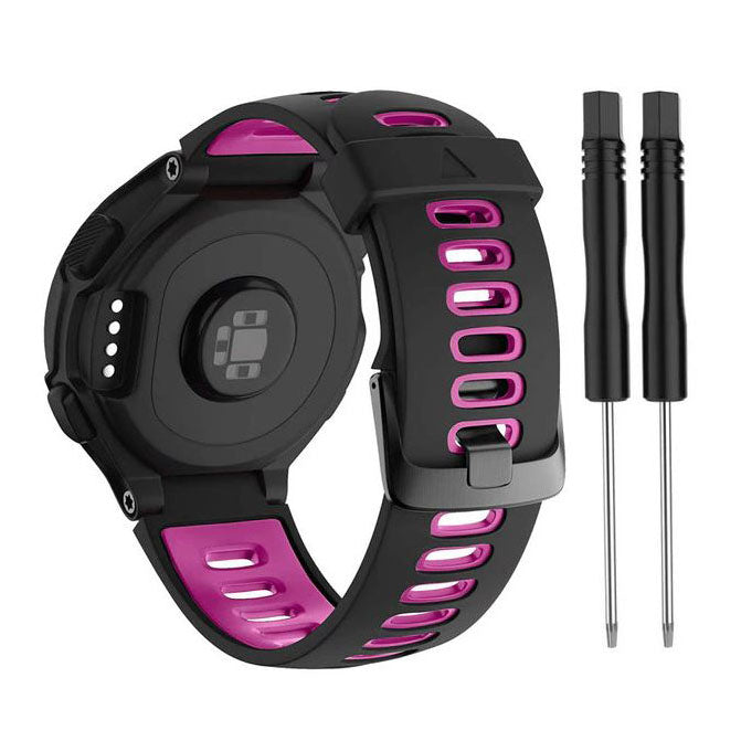 Bracelet For Garmin Forerunner 620 Breathable in black pink