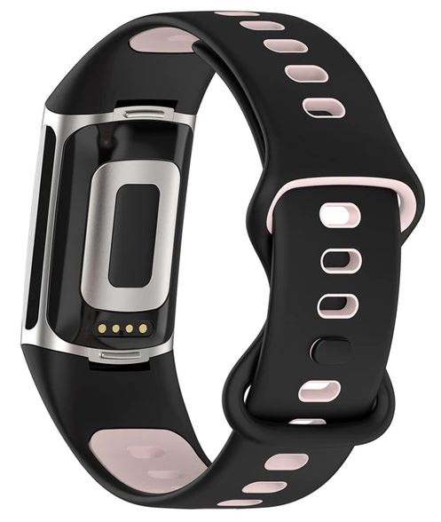 fitbit charge 5 straps black pink
