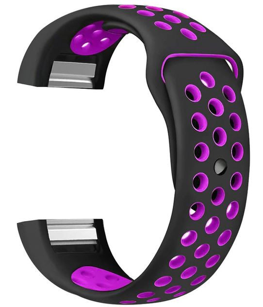 fitbit charge 2 band replacement black purple