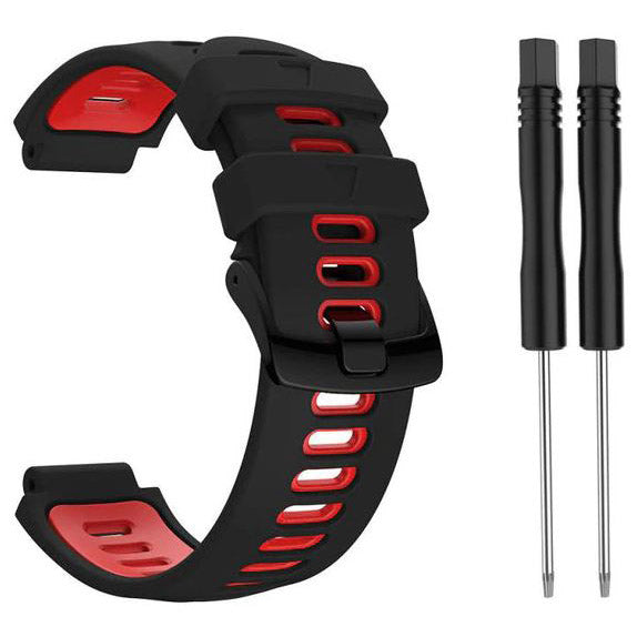 Strap For Garmin Forerunner 620 Breathable in black red