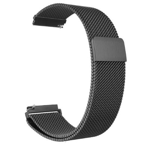 Plain Samsung Galaxy Watch 4 Band in Stainless Steel in black