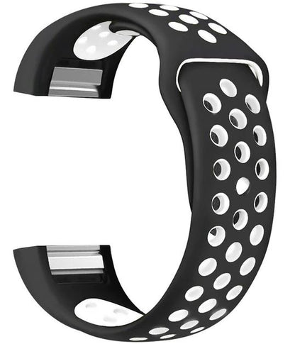 fitbit charge 2 strap black white
