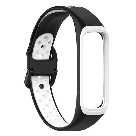 Bracelet For Samsung Galaxy Fit 2 (SM-R220) Breathable in black white