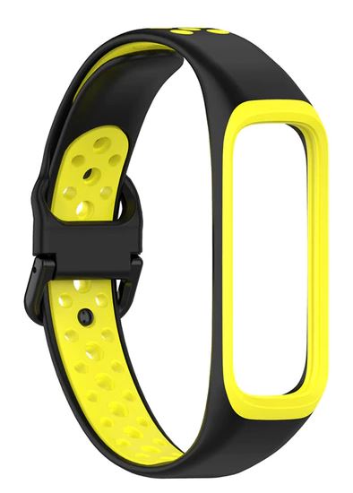 galaxy fit 2 bands in black yellow