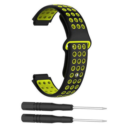 Bracelet For Garmin Forerunner 630 Breathable in black yellow