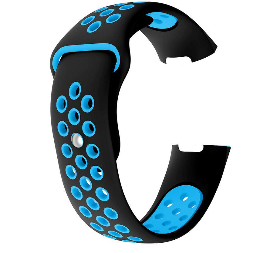 Watchband For Fitbit Charge 4 22mm in black blue