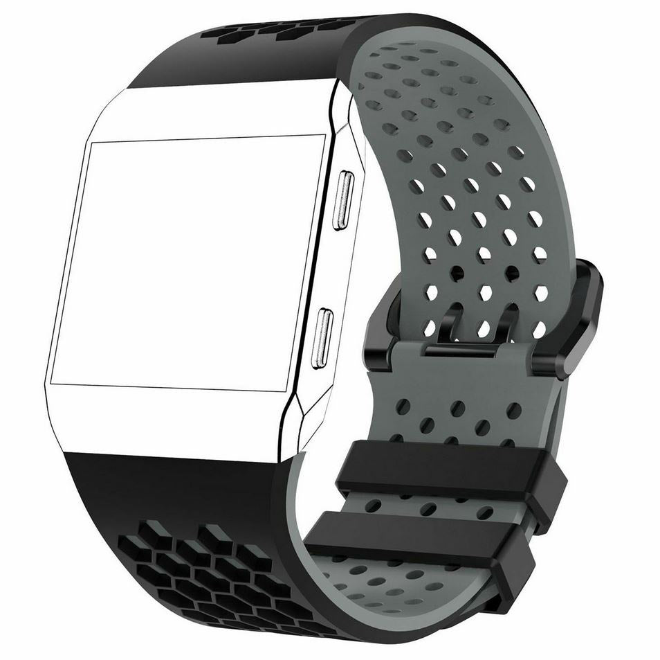 strap for fitbit ionic in black gray