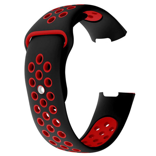 Strap For Fitbit Charge 4 Breathable in black red