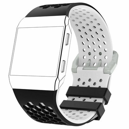 fitbit ionic bands in black white