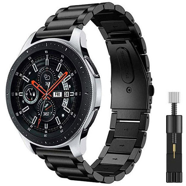 Plain Huawei Watch GT 46mm Watchband in Stainless Steel in black