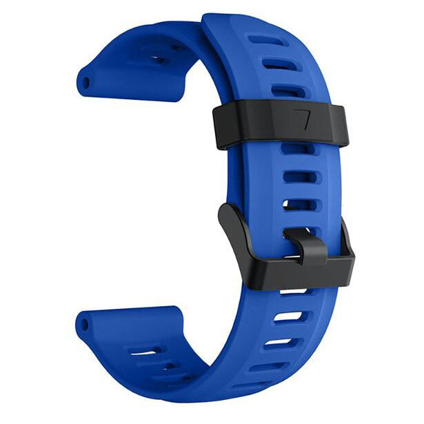 Plain Garmin Fenix 3 Sapphire Band in Silicone in blue