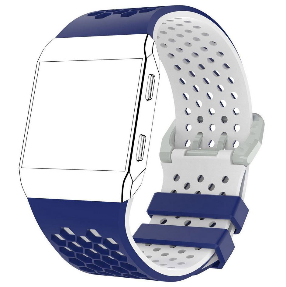 band for fitbit ionic in blue white