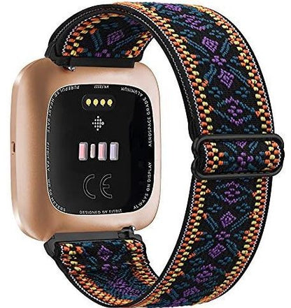 fitbit sense band replacement in bohemian purple