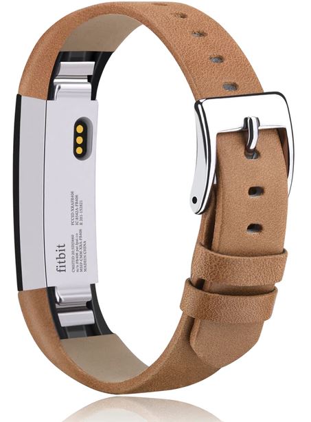 fitbit alta wristband in brown