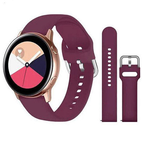 Strap For Huawei Watch 2 Plain in burgundy