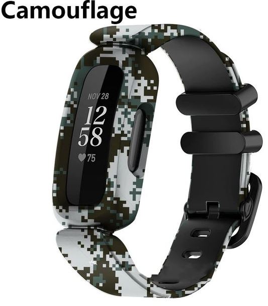 fitbit inspire wristband in camouflage