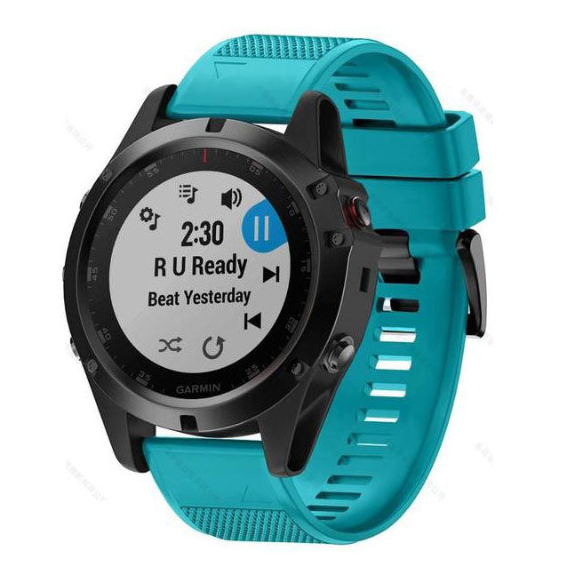 Bracelet For Garmin Fenix 7 Plain in cyan