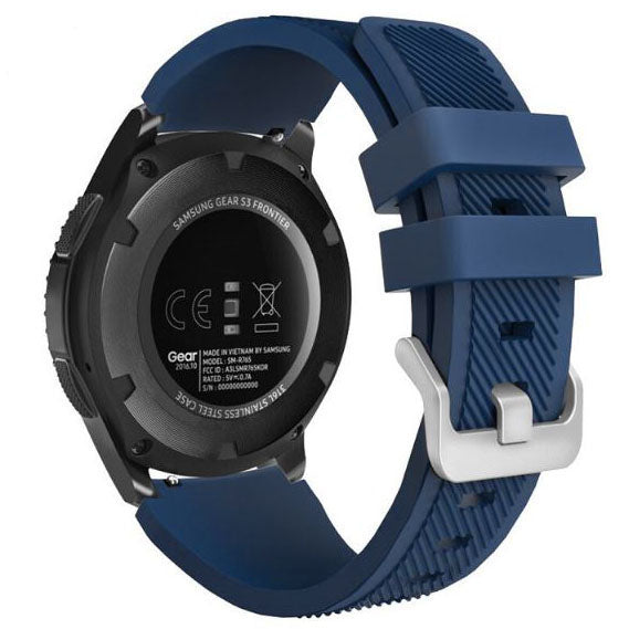 Textured TicWatch Pro Band in Silicone in dark blue