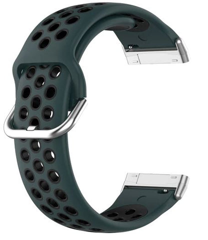 fitbit versa 3 strap in Drak green black