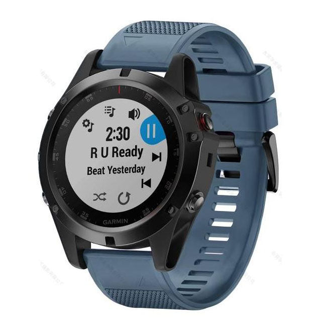 Strap For Garmin Fenix 6 Plain in dark grey