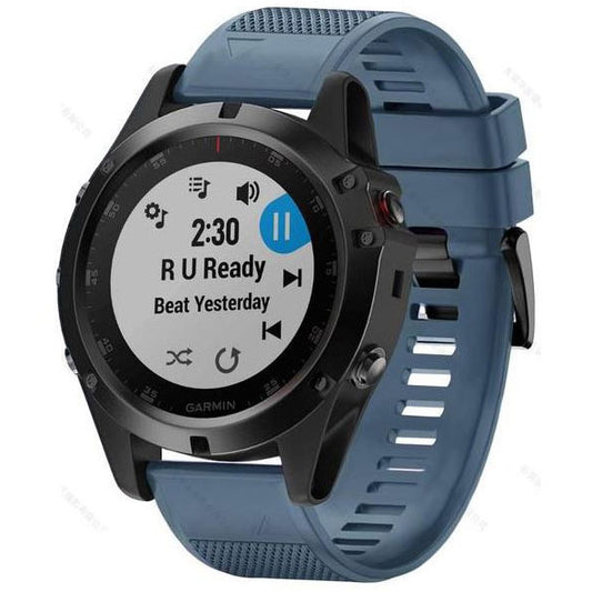 Strap For Garmin Fenix 7S Plain in dark grey