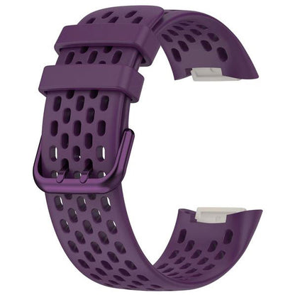 Strap For Fitbit Charge 6 Breathable in dark purple