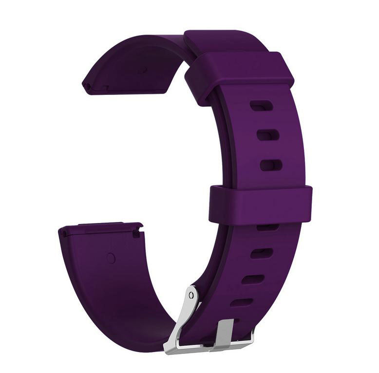 Plain Fitbit Versa Wristband in Silicone in dark purple