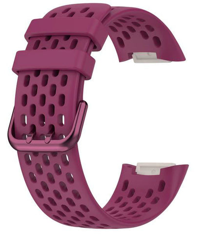 Watchband For Fitbit Charge 6 23mm in dark red