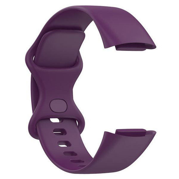Plain Fitbit Charge 6 Band in Silicone in deep purple